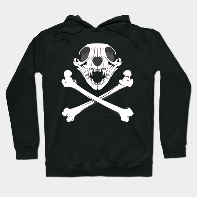 Skull and Bones Cat Hoodie by RavenWake